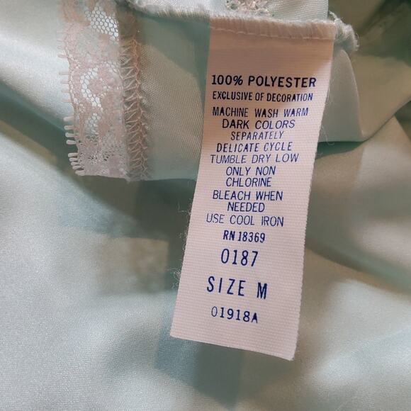 "VINTAGE" 1960's VAN RAALTE Long Gown. Baby blue. Size M - Picture 5 of 8